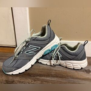 New Balance Gray and Teal Athletic Shoes